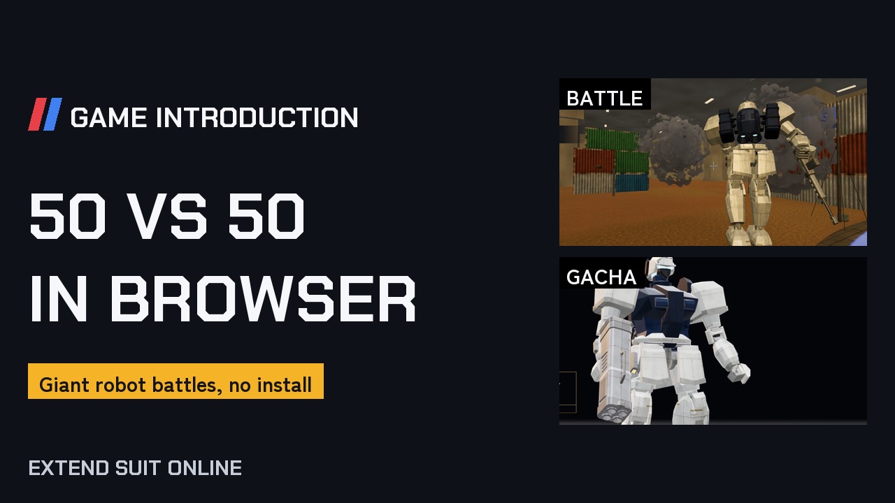 Game introduction video: 50 vs 50 in your browser